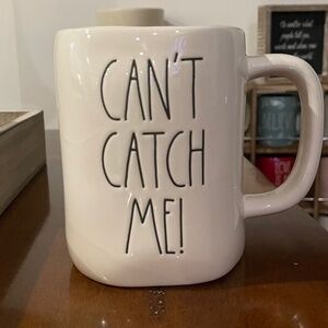 Rae Dunn  CAN’T CATCH ME mug